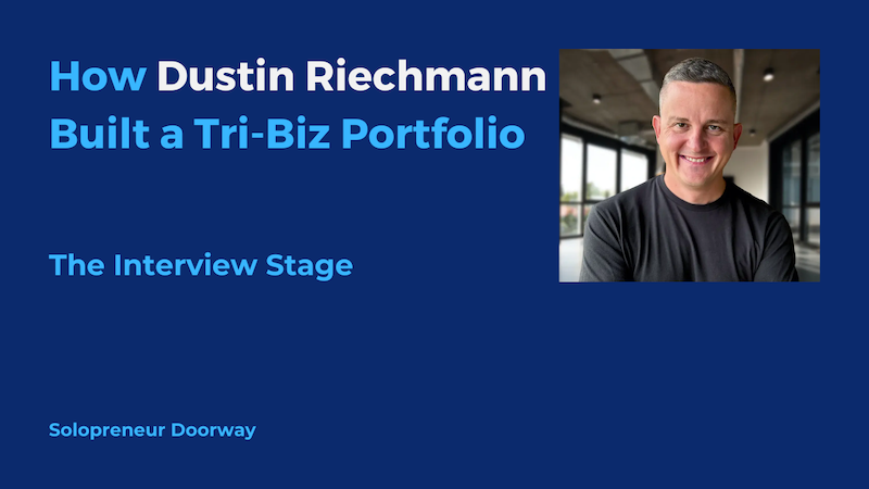 How Dustin Riechmann built a tri biz portfolio